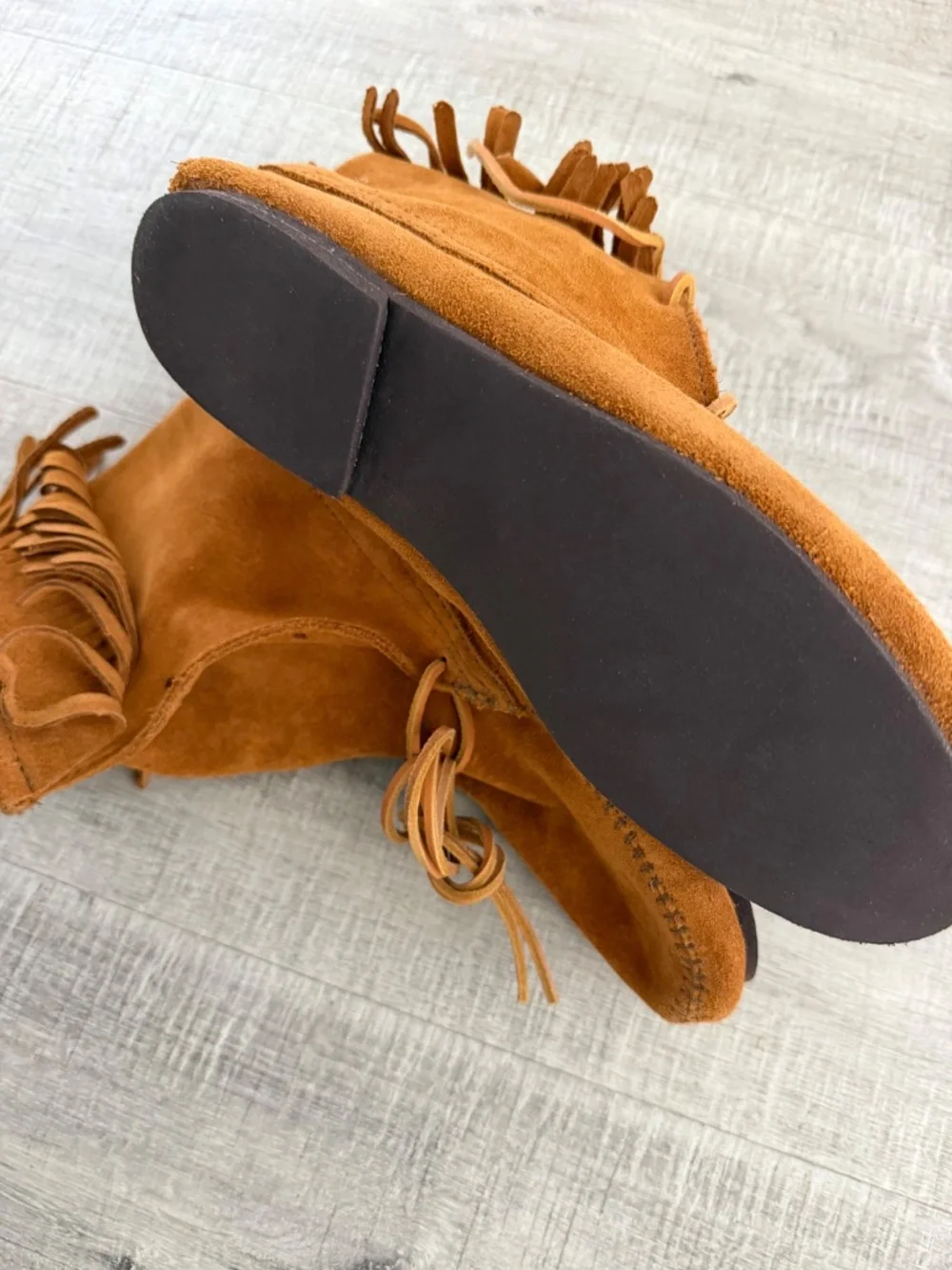 Minnetonka  Fringe Ankle Boots New